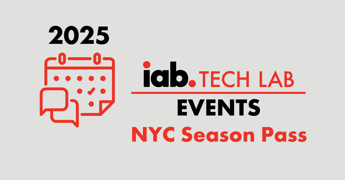 IAB Tech Lab Events - NYC Season Pass 2025
