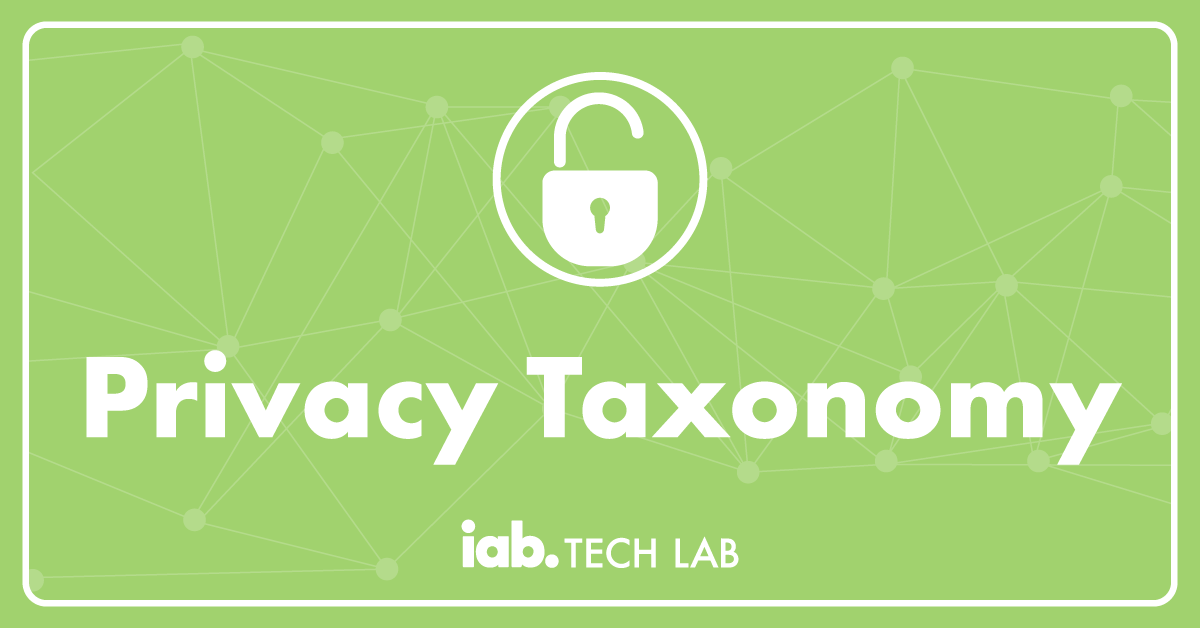 Privacy Taxonomy from IAB Tech Lab