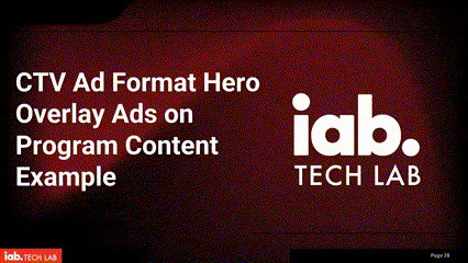 Ad Format Hero Overlay Ads over Content example