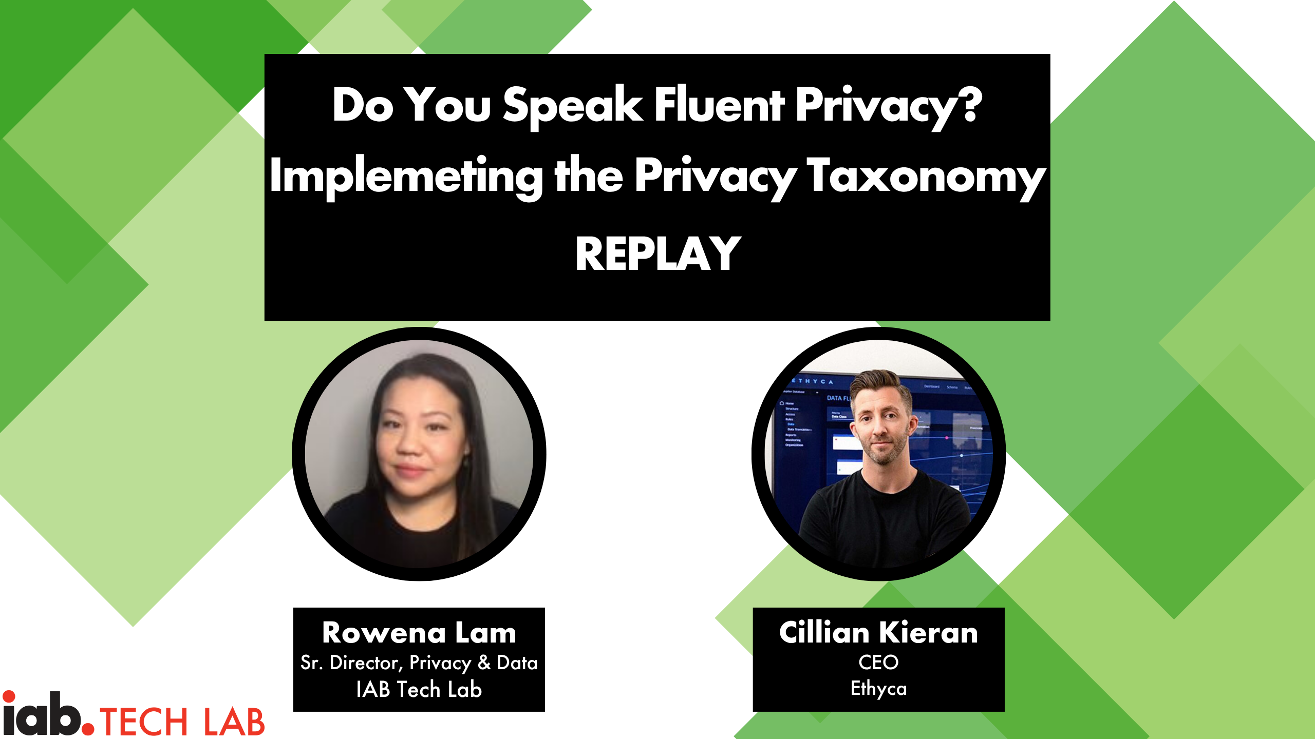 Webinar Replay: Implementing the Privacy Taxonomy with Rowena Lam and Cillian Kieran